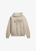 Superdry & Co ATHLETIC ESSENTIALS RELAXED - Hoodie - oat bran