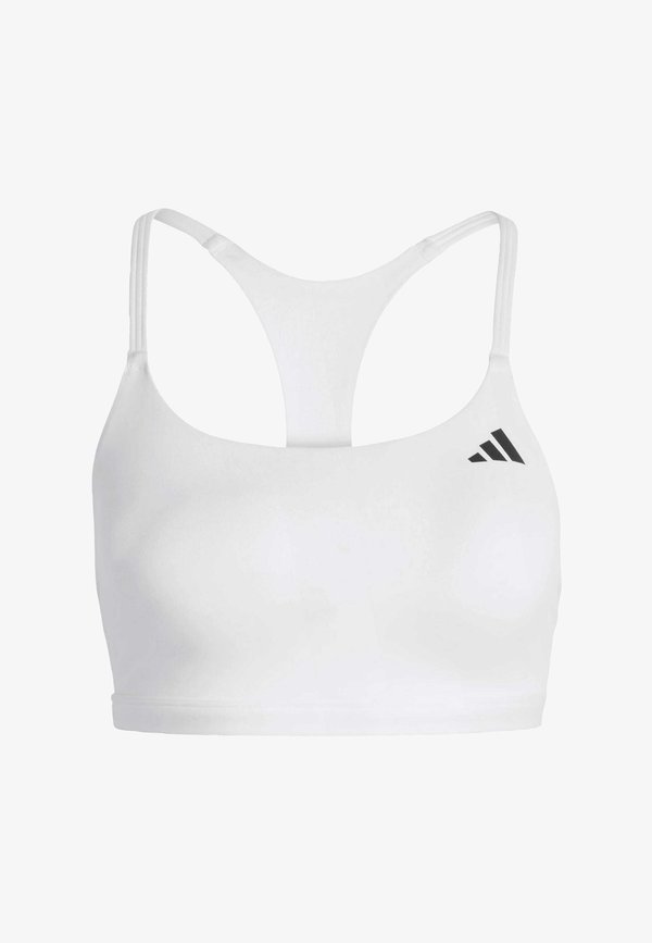 adidas Performance OPTIME ESSENTIALS WORKOUT LIGHT SUPPORT BRA - Light support sports bra - white