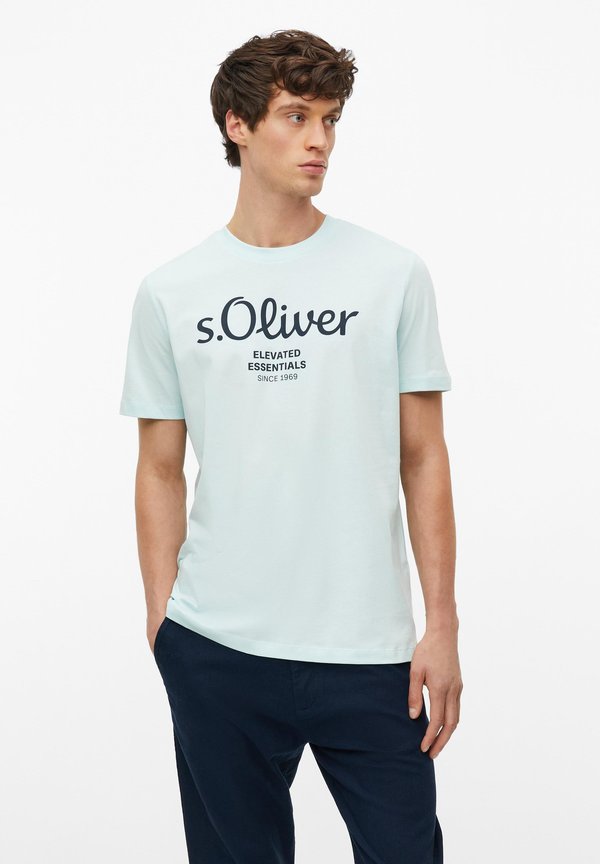 s.Oliver T-SHIRT - Print T-shirt - helles türkis