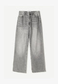 Bershka BAGGY JEANS - Loose Jeans - mottled dark grey