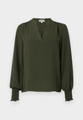 ONLY ONLMETTE V-NECK LS SMOCK TOP NOOS WVN