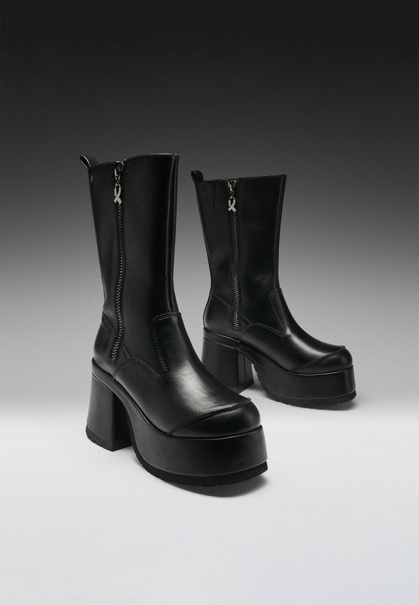 Koi Footwear HALCYON CHUNKY HEELED BOOTS