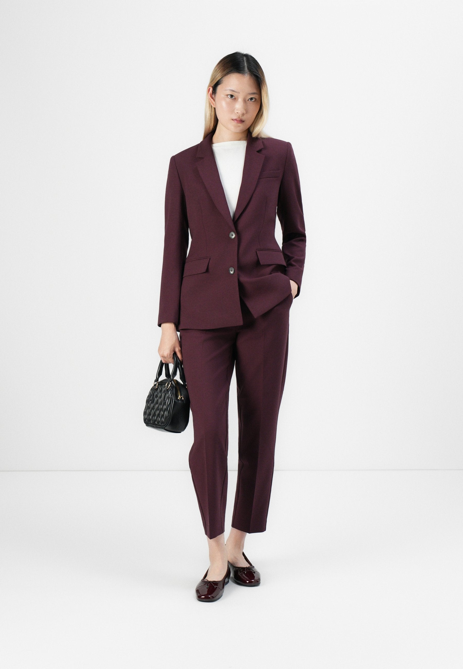 Selected SLWRITA-RIA MW CROPPED PANT MEL NOOS