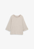 TOM TAILOR LANGARM - Blouse - soft taupe melange