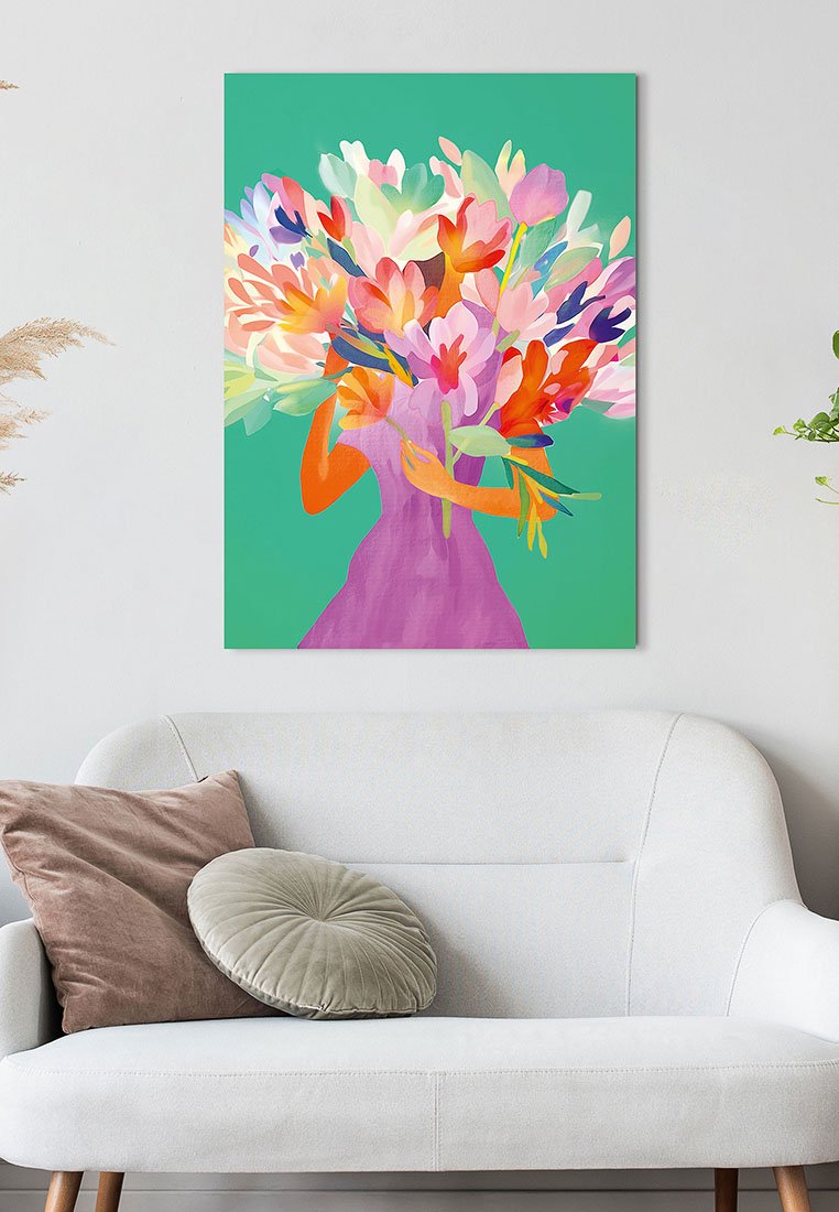 Orange Wallz DRESSED LADY FLOWERS