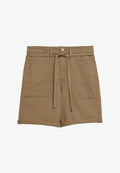 s.Oliver JEANS-HOSE SURI - Denim shorts - braun