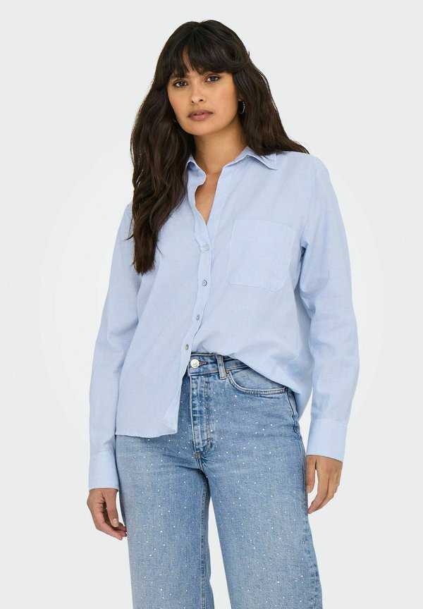 ONLY ONLALINA - Button-down blouse - cashmere blue