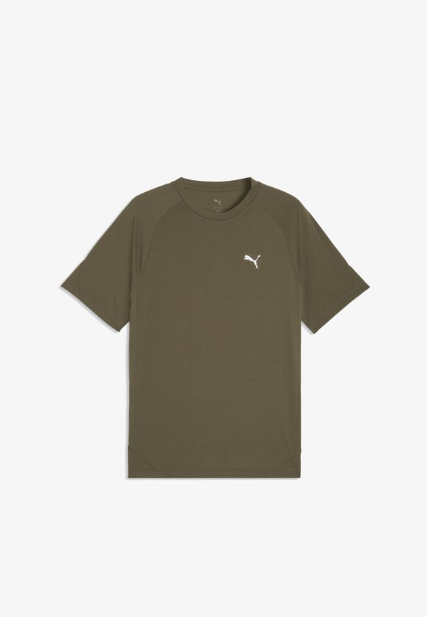 Puma EVOSTRIPE  - Basic T-shirt - loden green