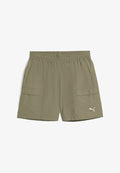 Puma WARDROBE ESS RELAXED 6" CARGOSHORTS - Shorts - velvet moss