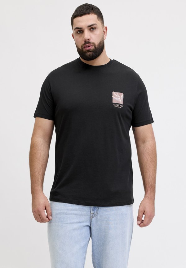 Jack & Jones Plus Size - Print T-shirt - black
