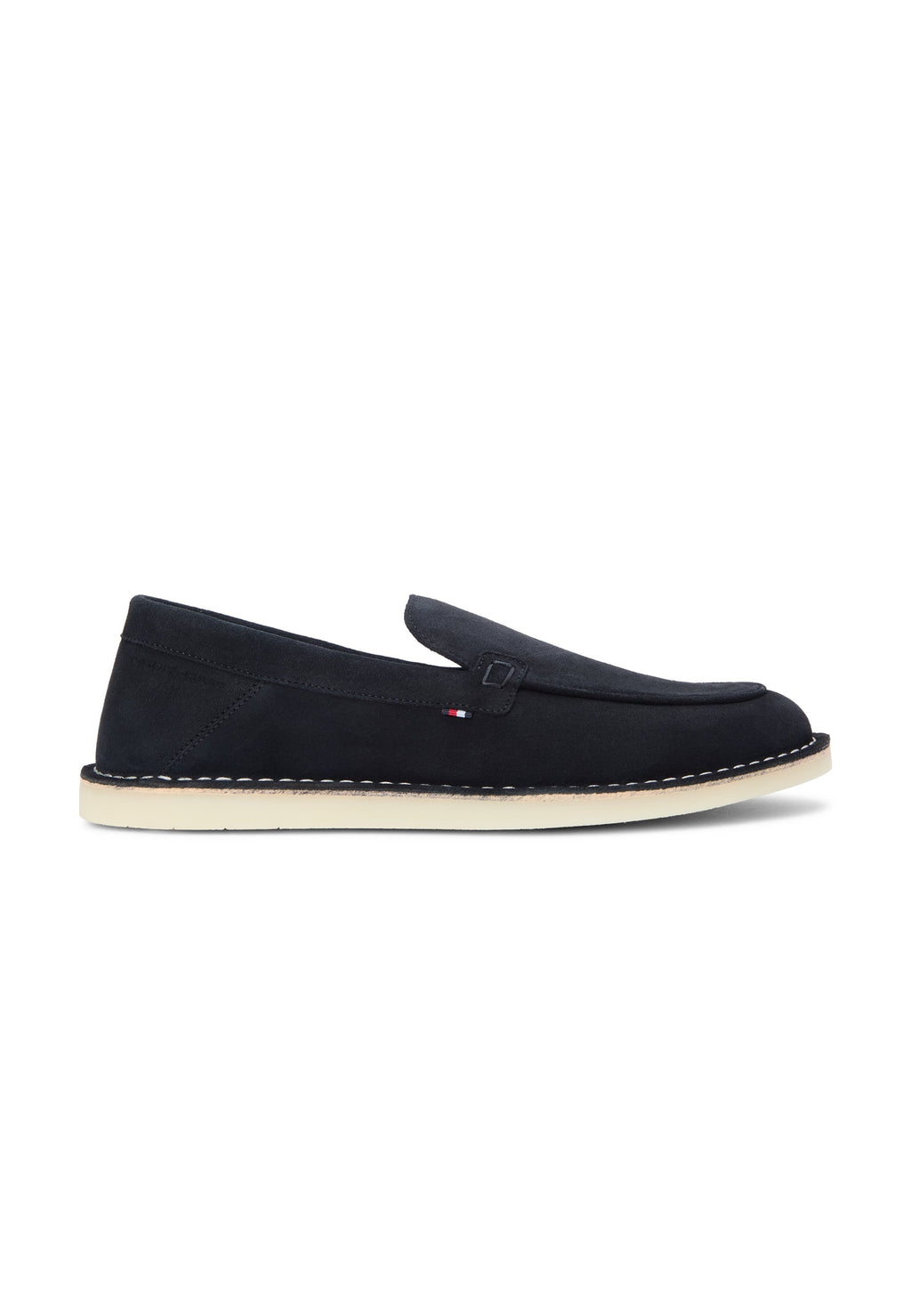 DEBOSSED LOGO TOPSTITCH SUEDE LOAFERS Media 5