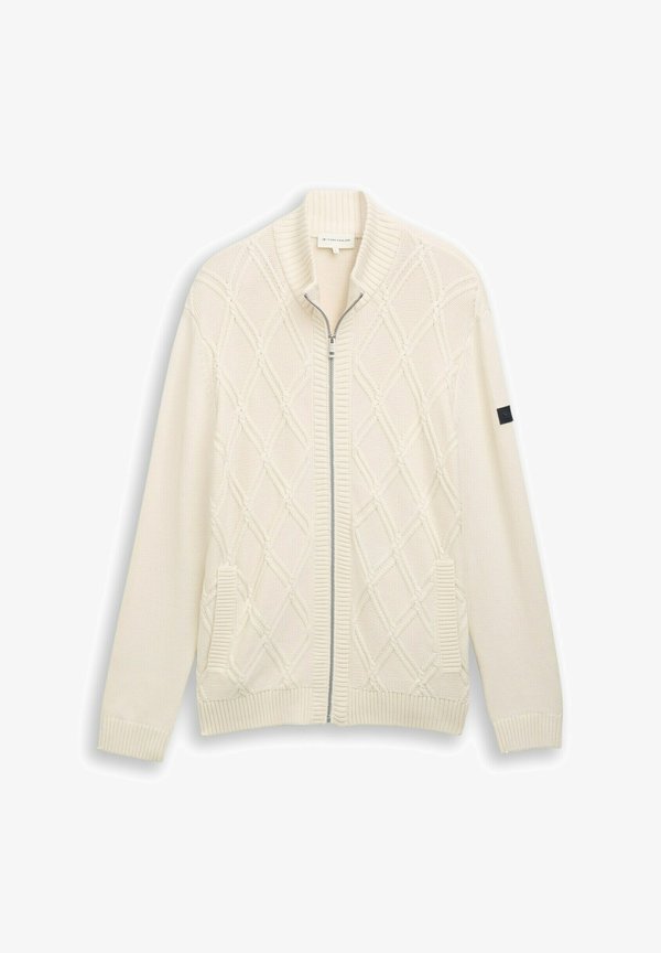 TOM TAILOR Cardigan - gardenia white