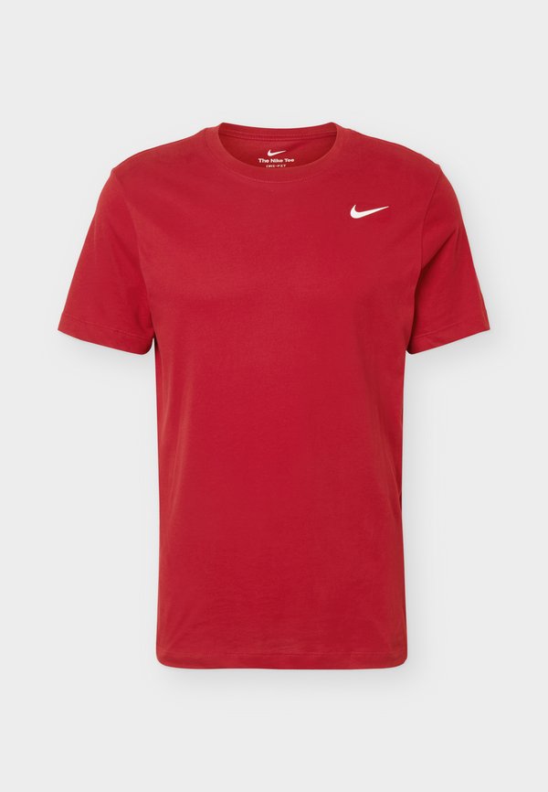 Nike Performance TEE CREW SOLID - Sports T-shirt - tough red/white