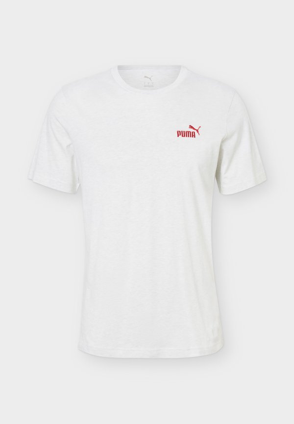 Puma SMALL NO. 1 LOGO TEE - Basic T-shirt - white glow heather