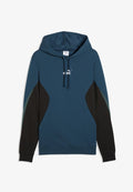 Puma ESSENTIALS COLOURBLOCK HOODIE UNISEX - Hoodie - midnight petrol