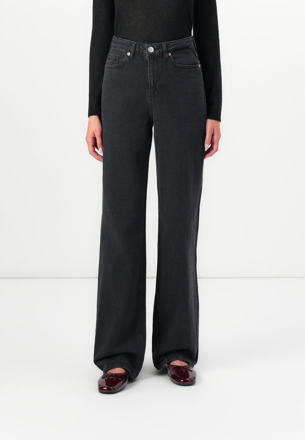 Vero Moda VMTESSA WIDE JEANS - Wide Leg - dark grey denim