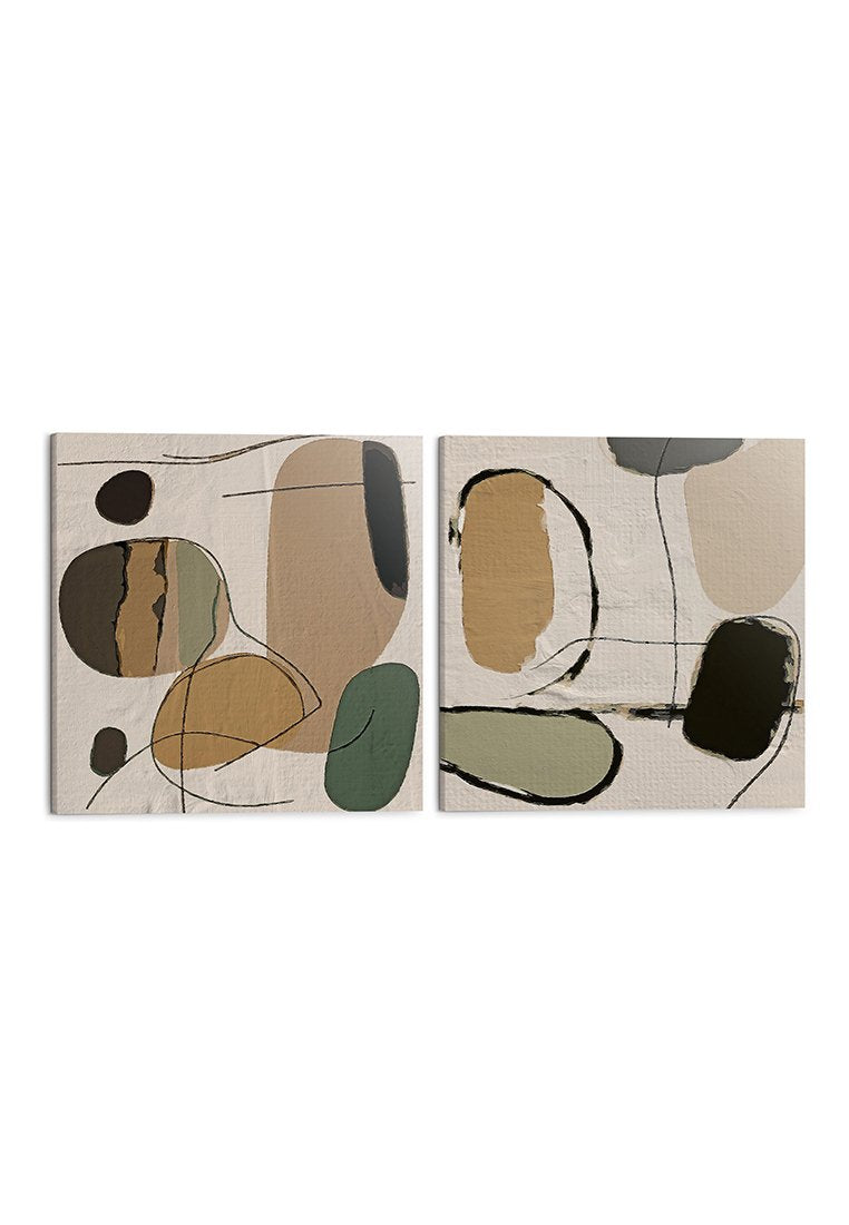 Orange Wallz STONE ABSTRACT 2 PACK