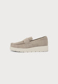 Calvin Klein HYBRID CITY LUG BAND - Slip-ons - silver mink/dark ecru