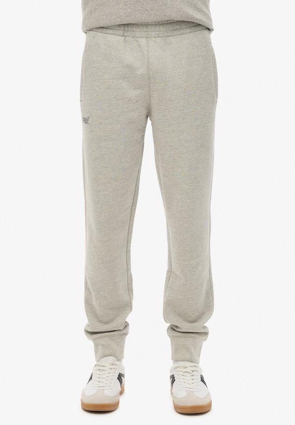 Superdry & Co ESSENTIAL LOGO JOGGERS - Tracksuit bottoms - varsity grey grindle