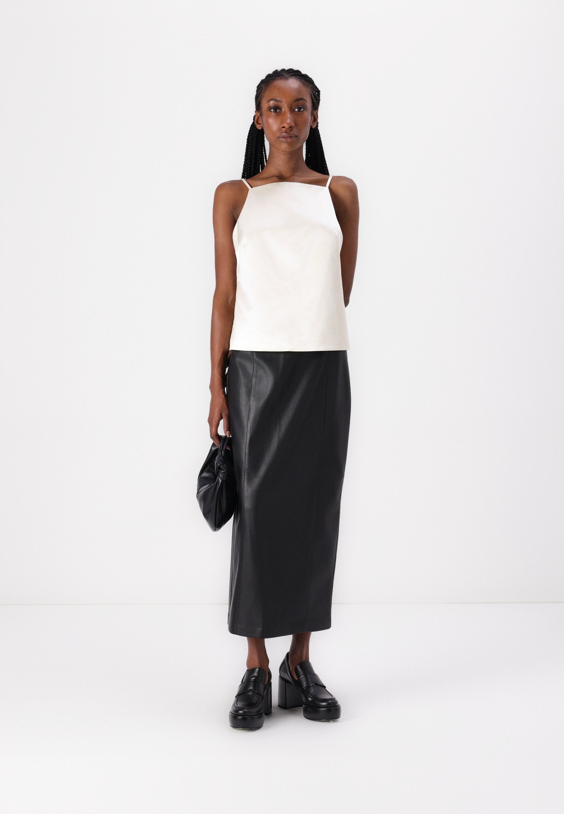 Abercrombie & Fitch Satin Open-Back Apron Top