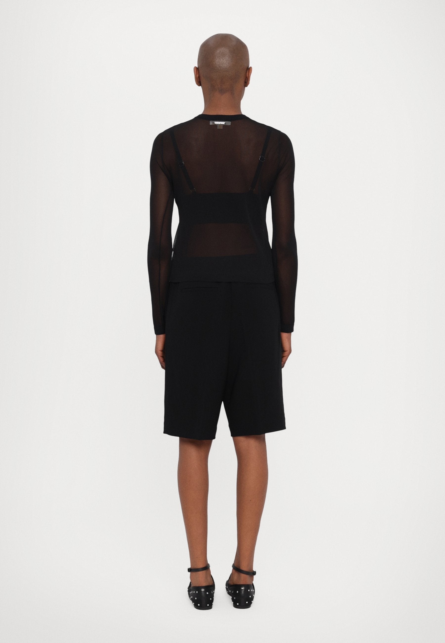 MICHAEL Michael Kors SHEER CROP CARDI