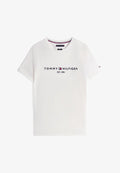 Tommy Hilfiger CORE LOGO TEE - Print T-shirt - white