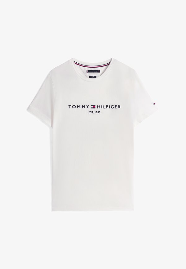 Tommy Hilfiger CORE LOGO TEE - Print T-shirt - white