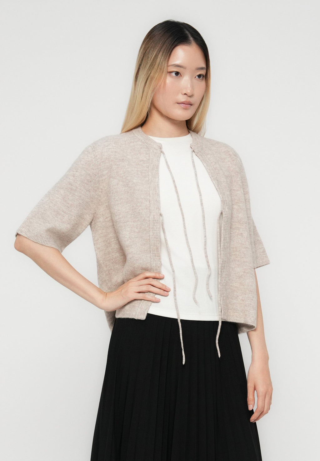 ONLY ONLSIMONI 2/4 BOW CARDIGAN KNT NOOS