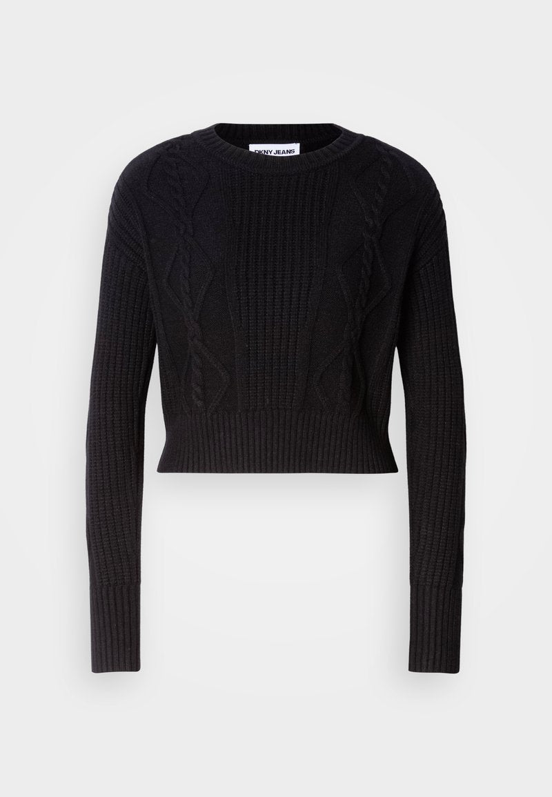 CROPPED CABLE LONG SLEEVE Media 1