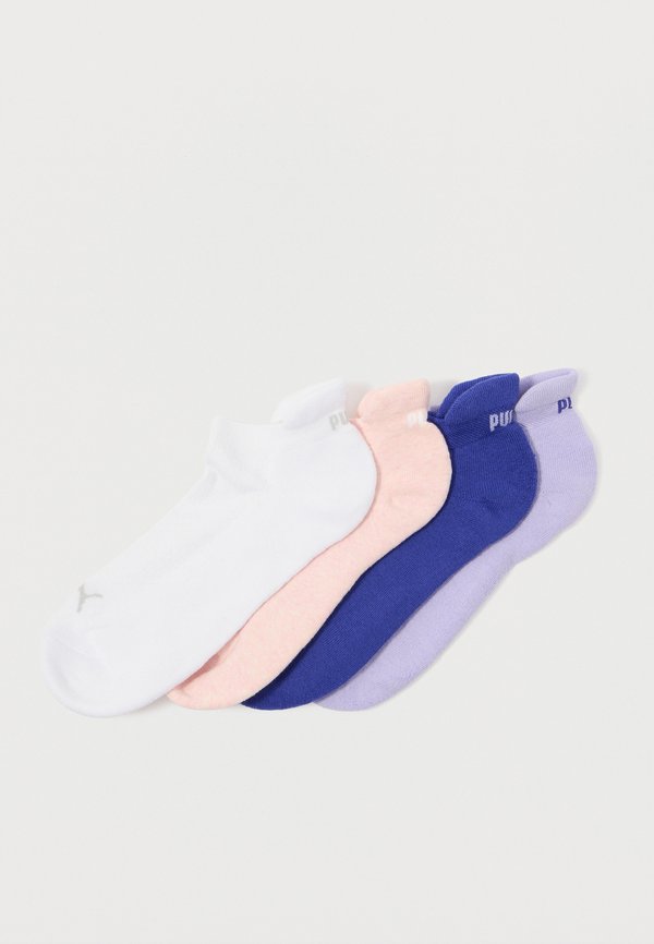 Puma WOMEN CUSHIONED SNEAKER 4 PACK - Sneaker socks - purple/white/pink