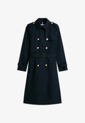 Tommy Hilfiger GOLD-TONE BUTTON SLIM TRENCH COAT - Trenchcoat - dark night navy