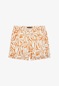 Tommy Hilfiger MEDIUM DRAWSTRING PRINT - Swimming shorts - abstract floral bonfire orange