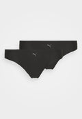 Puma WOMEN SEAMLESS 2 PACK - Thong - black
