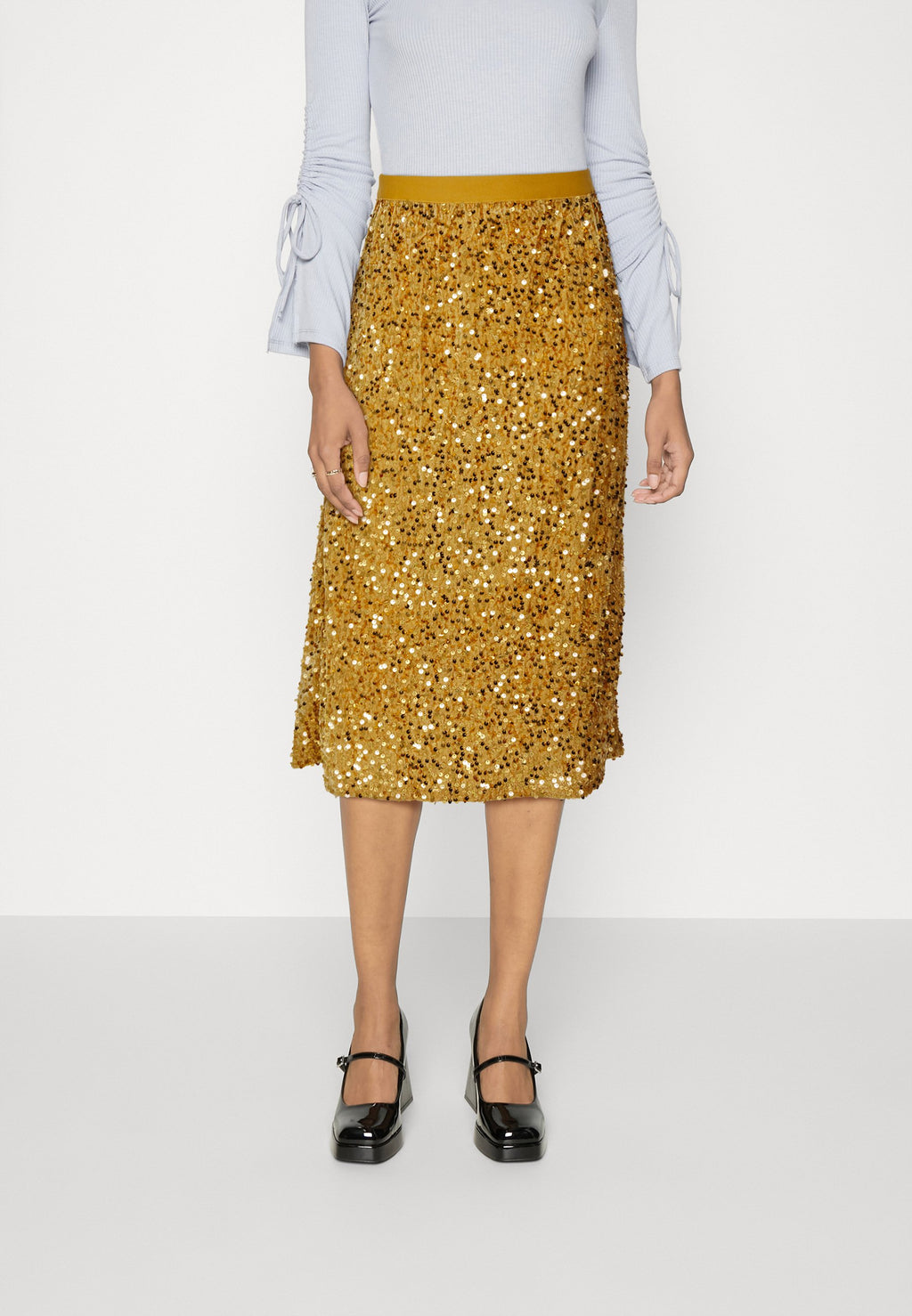 VILA VISASSA MIDI SEQUINS SKIRT