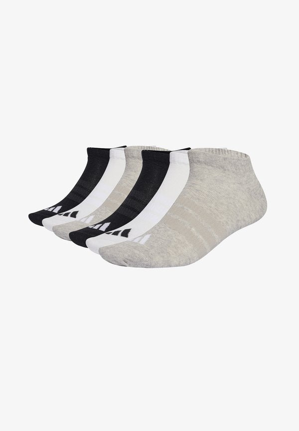 adidas Performance UNISEX THIN LIGHT ESSENTIALS LOW CUT 6 PAIR PACK  - Sneaker socks - white black grey