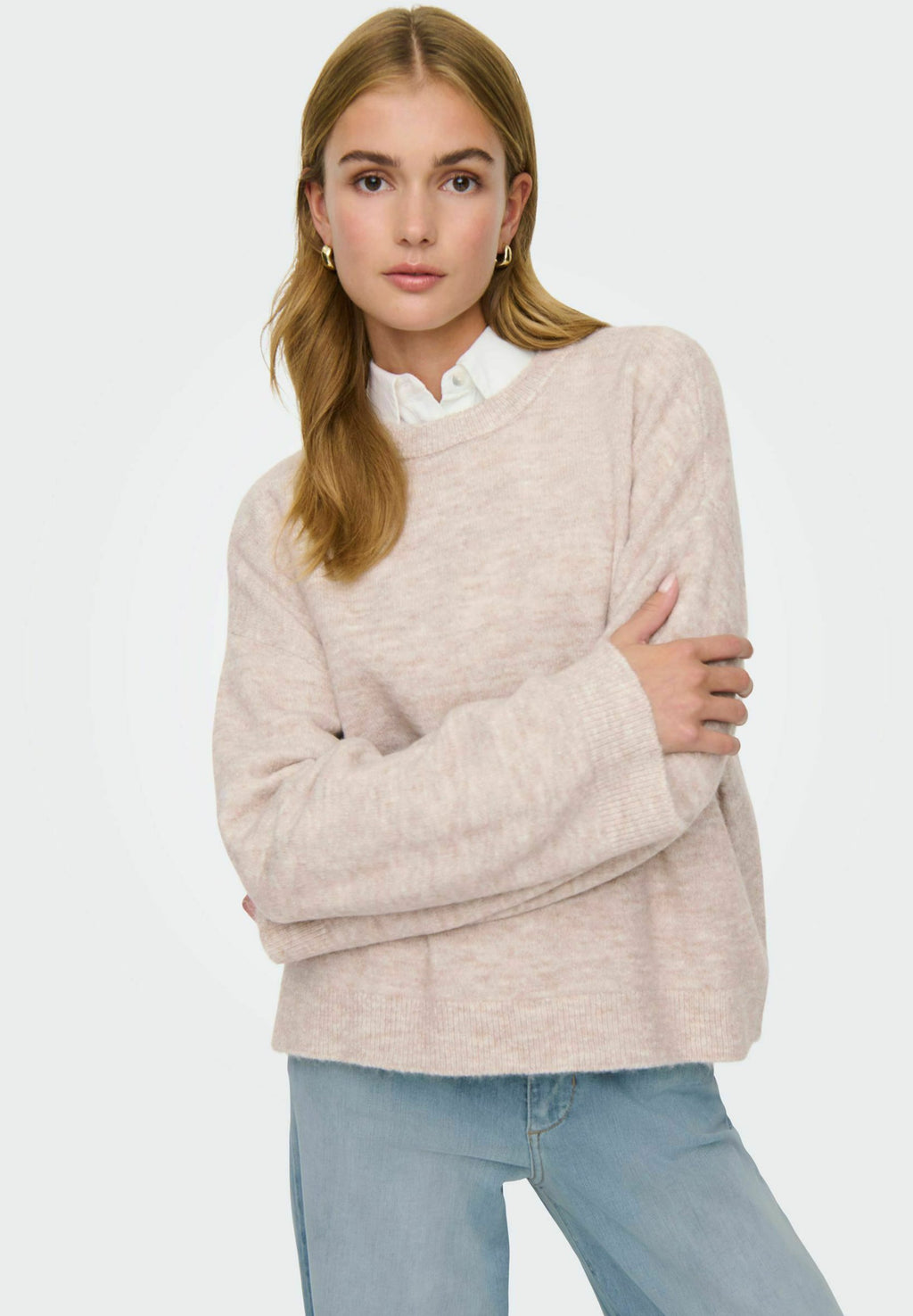ONLY ONLSIMONI L/S O-NECK PULLOVER KNT NOOS