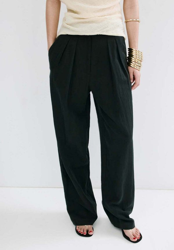 Mango ADULT - Trousers - black