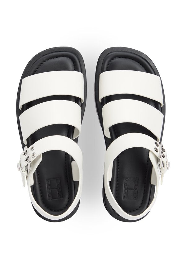 Tommy Jeans BUCKLE LEATHER CLEAT PLATFORM SANDALS