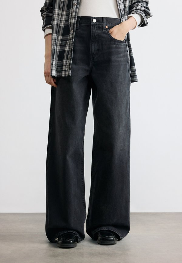 Calvin Klein Jeans THE WIDE LEG - Wide Leg - evening black