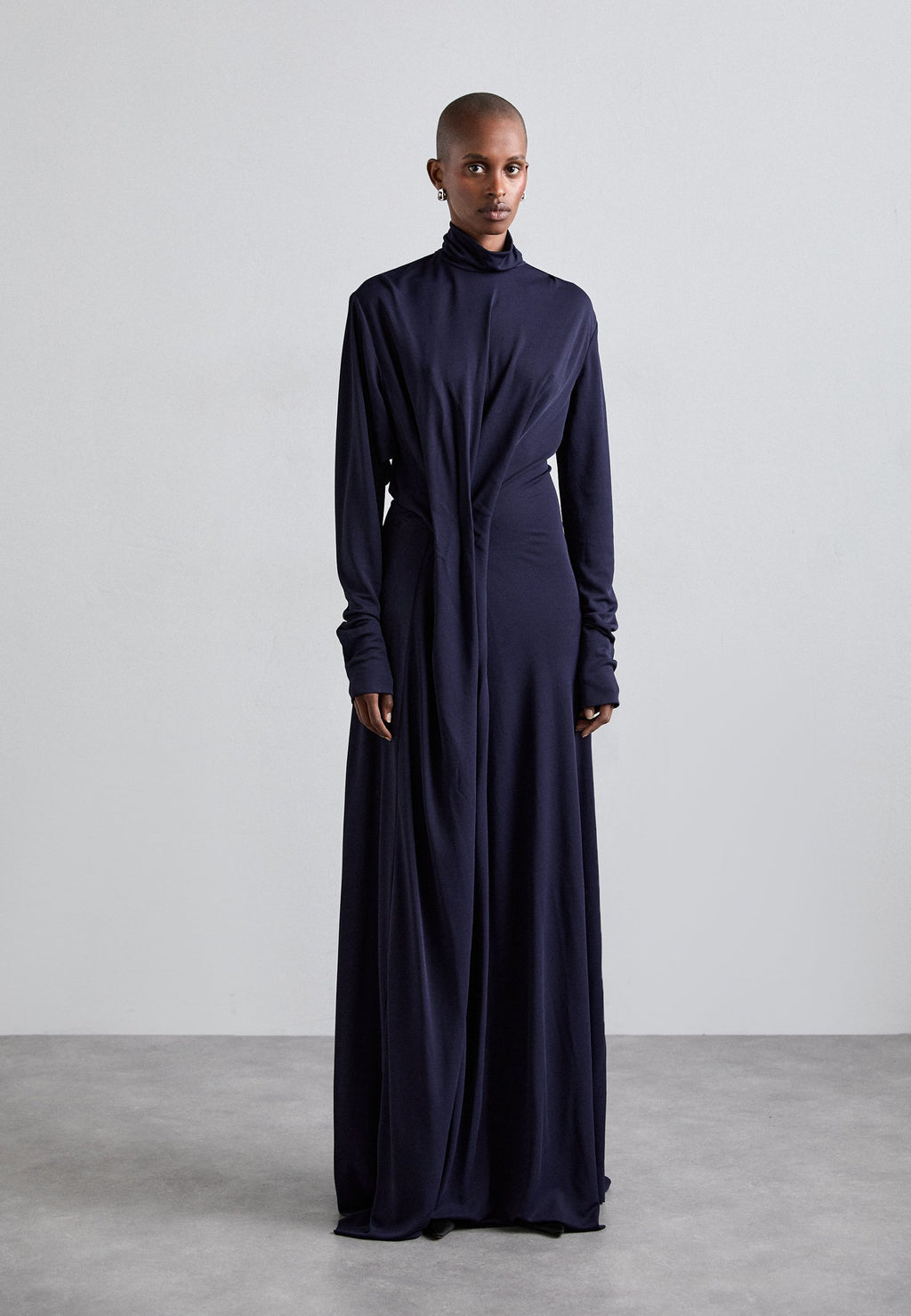 Victoria Beckham LONG SLEEVE DRAPED GOWN