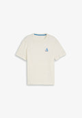TOM TAILOR TOM TAILOR T-SHIRT T-SHIRT MIT STICKEREI - Print T-shirt - gardenia white