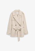 TOM TAILOR AUS WASSERABWEISENDEM MATERIAL - Trenchcoat - sand stone beige