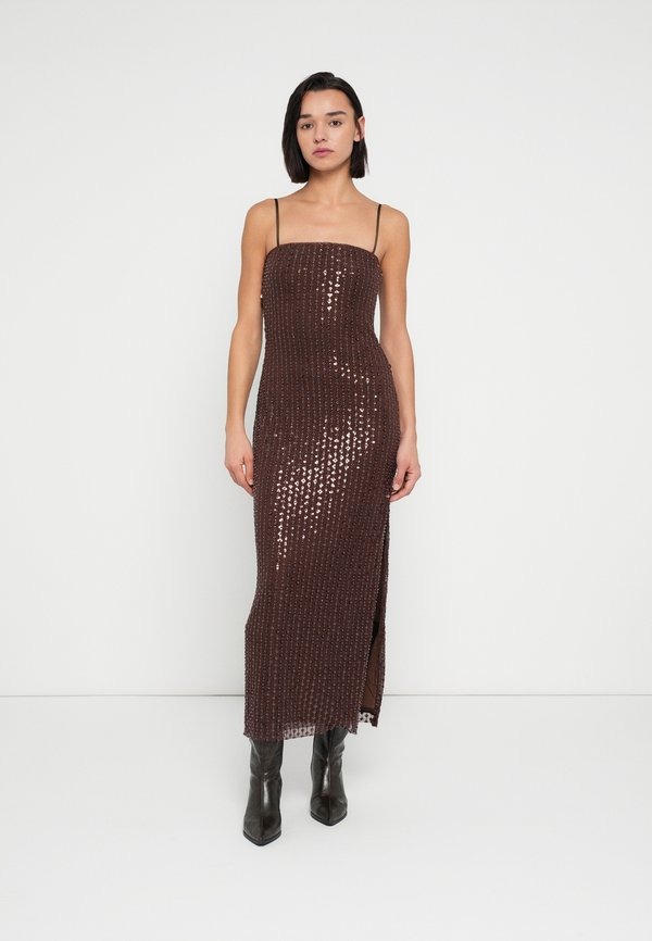 Abercrombie & Fitch STRAPLESS GRID BEAD MAXI