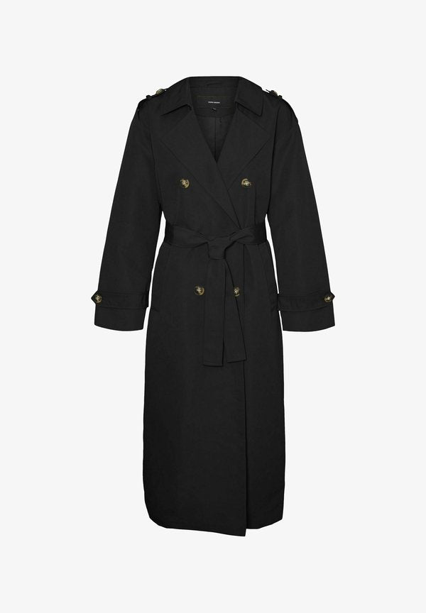 Vero Moda Curve VERO MODA  TRENCHCOAT   - Trenchcoat - black