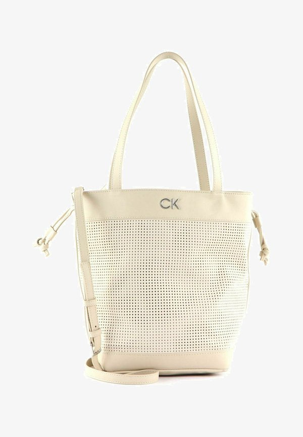 Calvin Klein RE-LOCK  - Handbag - stoney beige