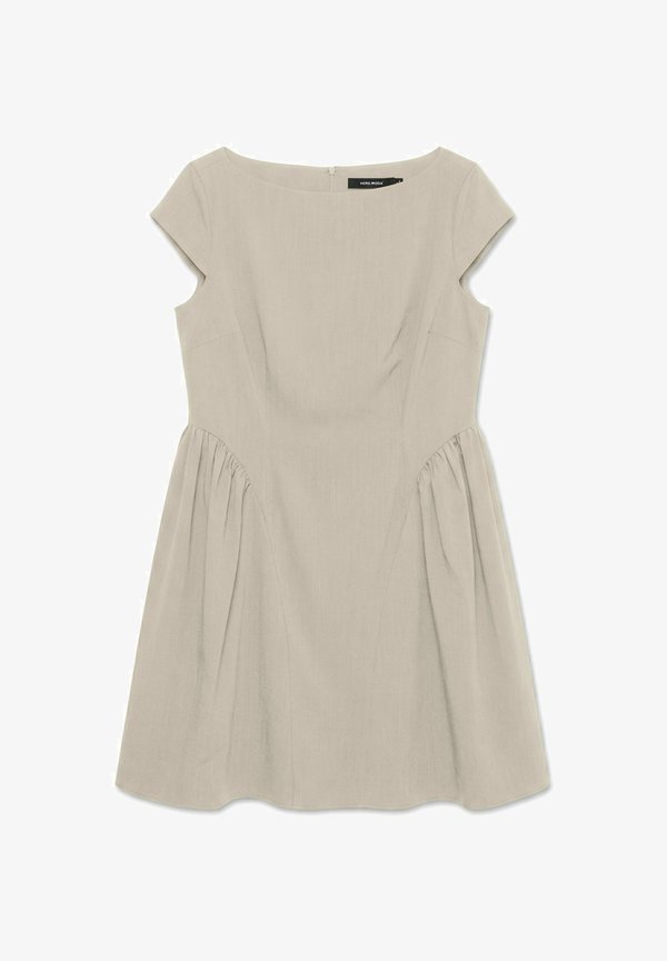 Vero Moda DRESS VMNADI SHORT DRESS - Day dress - oatmeal
