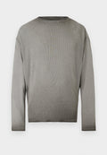 YOURTURN WAFFLE BOXY WASHED LONG SLEEVED