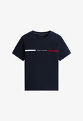 Tommy Hilfiger HILFIGER CHEST INSERT TEE - Print T-shirt - desert sky