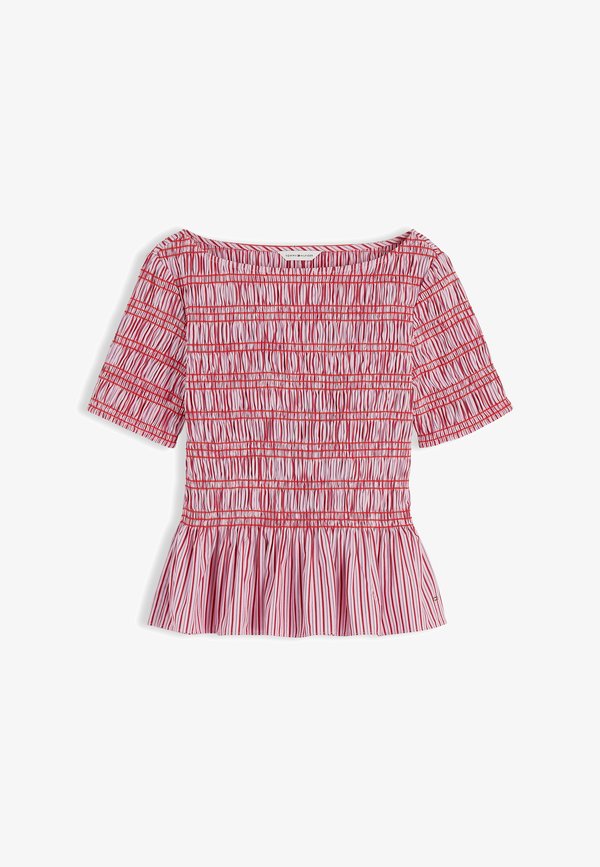Tommy Hilfiger SMOCKING BOAT - Blouse - pink