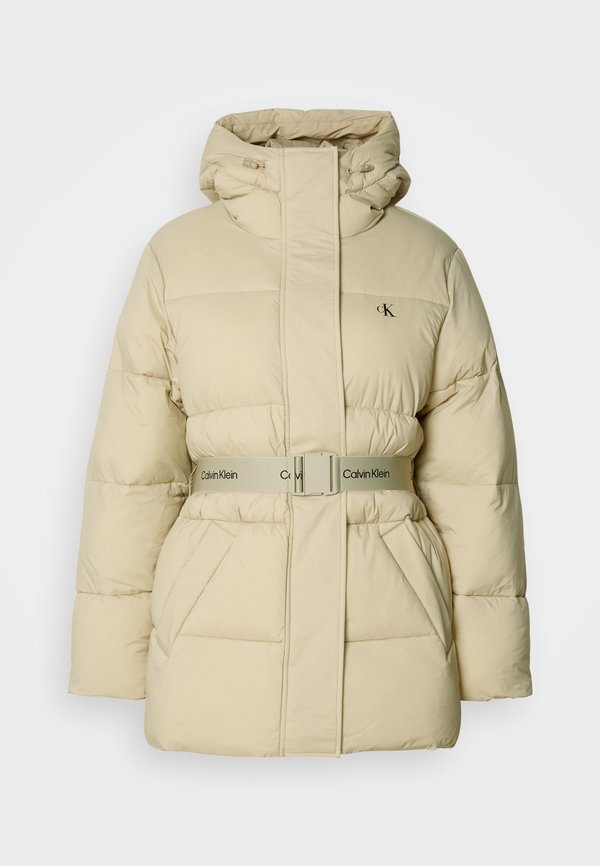 Calvin Klein Jeans BELTED MIDWEIGHT PUFFER - Winter jacket - island fossil